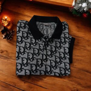 Fine quality jacquard knitted design polo